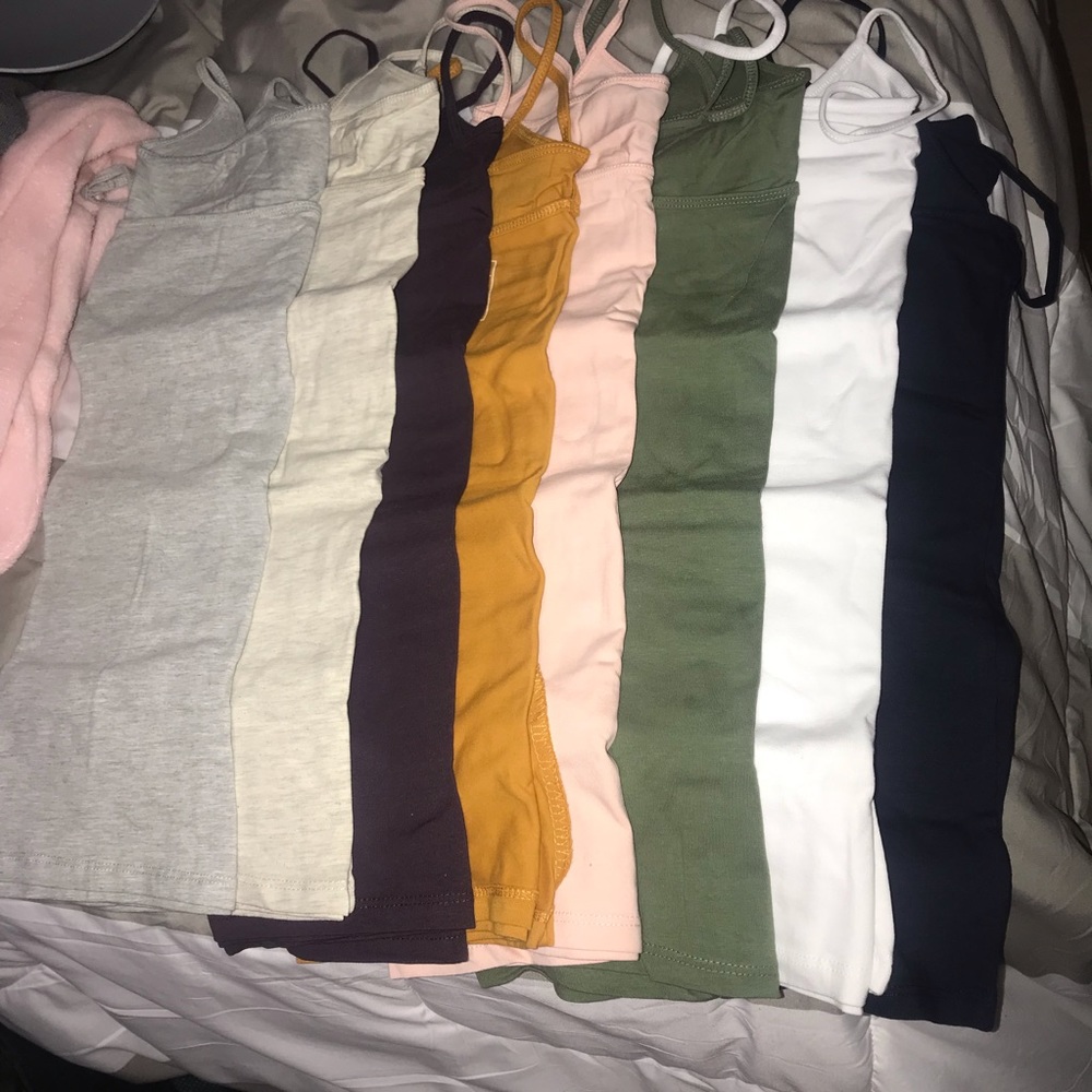 8 tank top camisole bundle